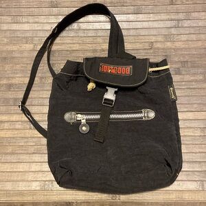 Stuffins TOP DOG Nylon Backpack Black